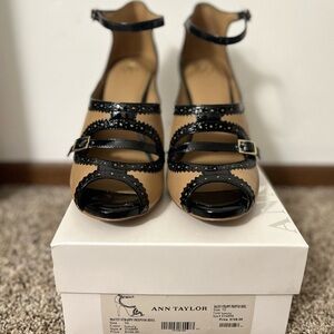 Ann Taylor Macey Strappy Peeptoe Heels